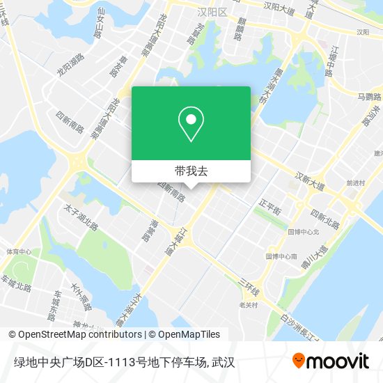 绿地中央广场D区-1113号地下停车场地图