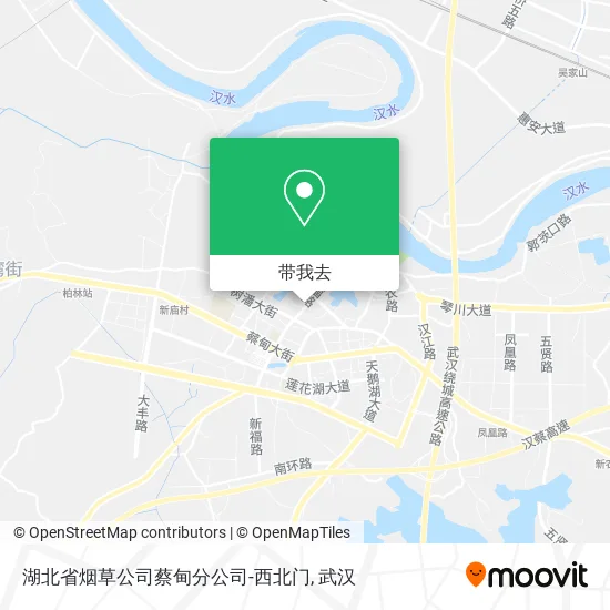 湖北省烟草公司蔡甸分公司-西北门地图