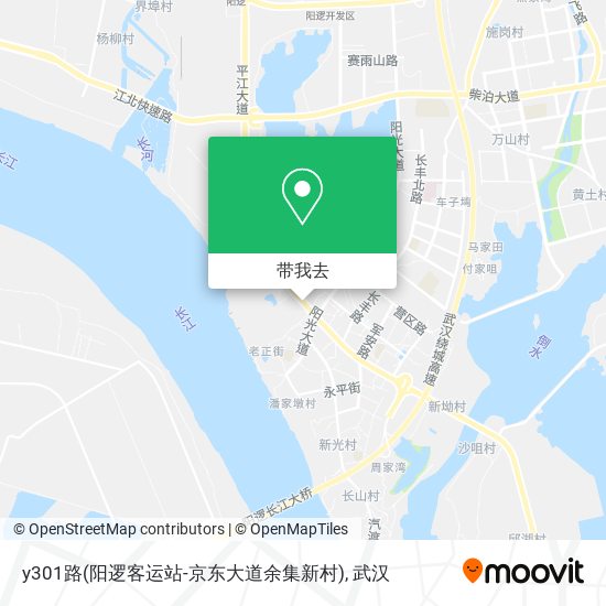 y301路(阳逻客运站-京东大道余集新村)地图