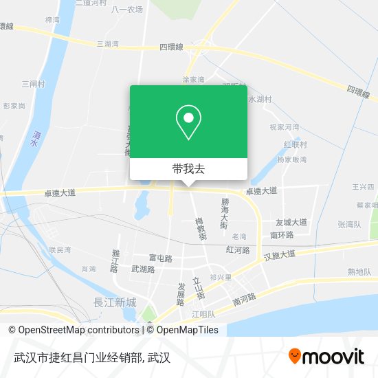 武汉市捷红昌门业经销部地图