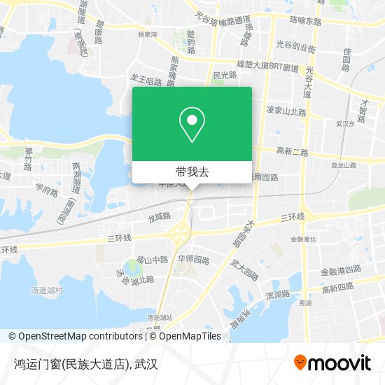 鸿运门窗(民族大道店)地图