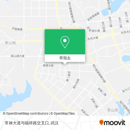 常禄大道与福祥路交叉口地图