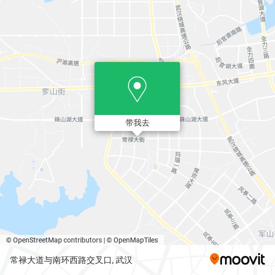 常禄大道与南环西路交叉口地图