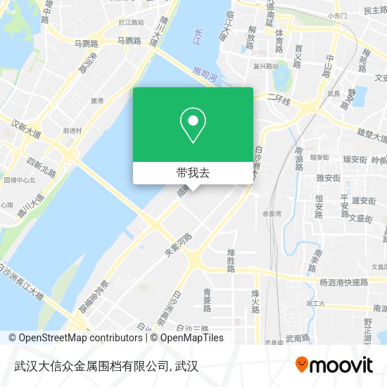武汉大信众金属围档有限公司地图