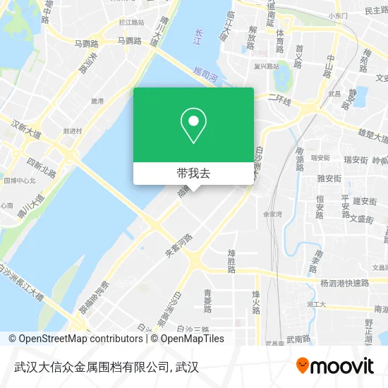 武汉大信众金属围档有限公司地图