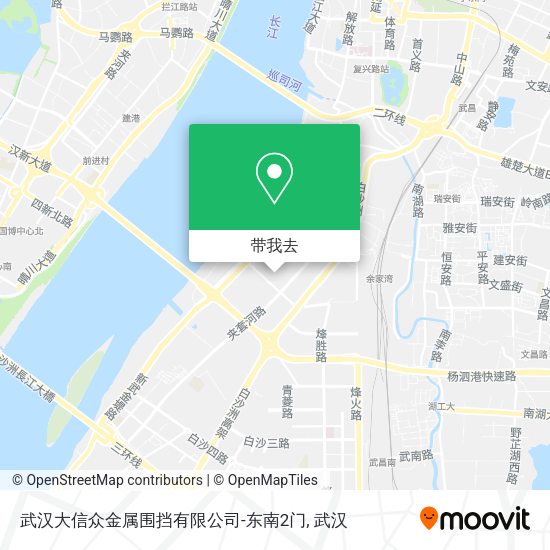 武汉大信众金属围挡有限公司-东南2门地图