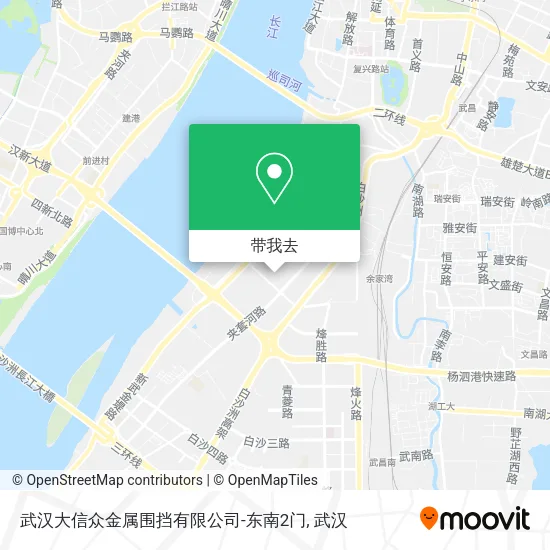 武汉大信众金属围挡有限公司-东南2门地图