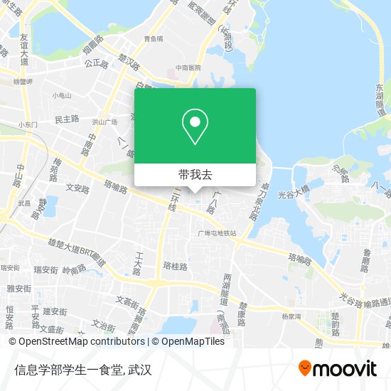 信息学部学生一食堂地图