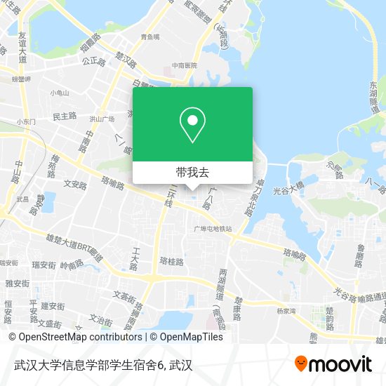 武汉大学信息学部学生宿舍6地图