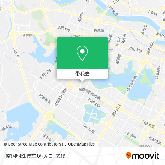 南国明珠停车场-入口地图