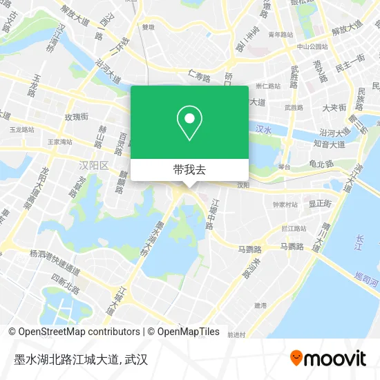 墨水湖北路江城大道地图