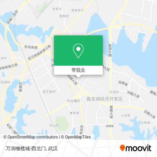 万润橄榄城-西北门地图
