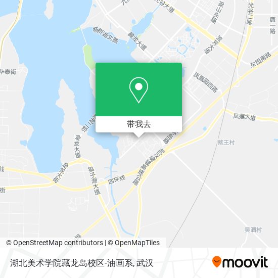 湖北美术学院藏龙岛校区-油画系地图