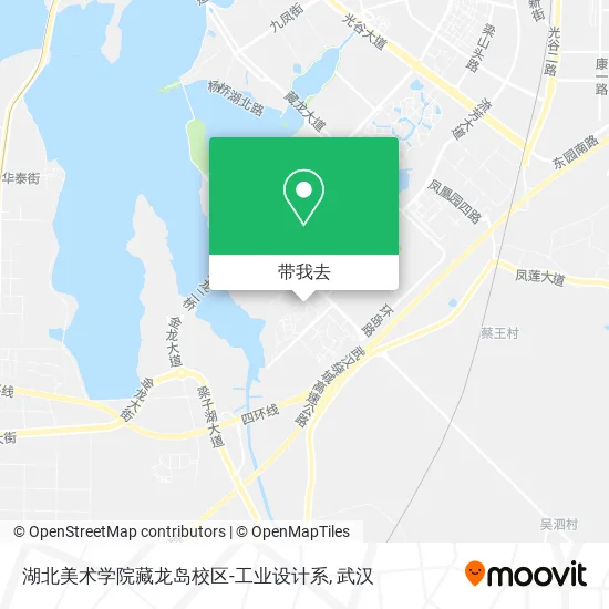 湖北美术学院藏龙岛校区-工业设计系地图