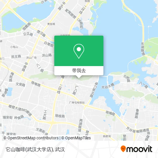 它山咖啡(武汉大学店)地图
