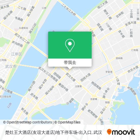 楚灶王大酒店(友谊大道店)地下停车场-出入口地图