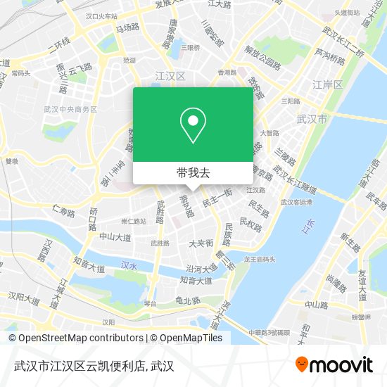 武汉市江汉区云凯便利店地图