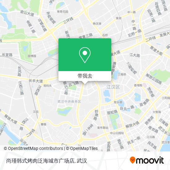 尚瑾韩式烤肉泛海城市广场店地图
