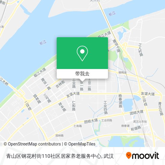 青山区钢花村街110社区居家养老服务中心地图