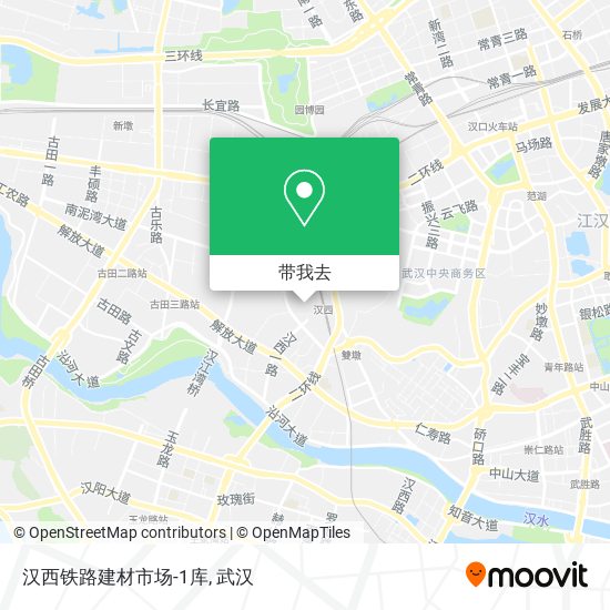 汉西铁路建材市场-1库地图