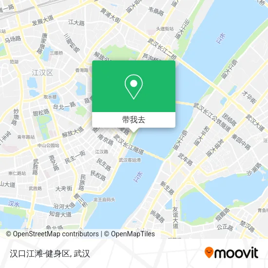 汉口江滩-健身区地图