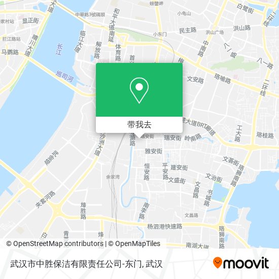 武汉市中胜保洁有限责任公司-东门地图