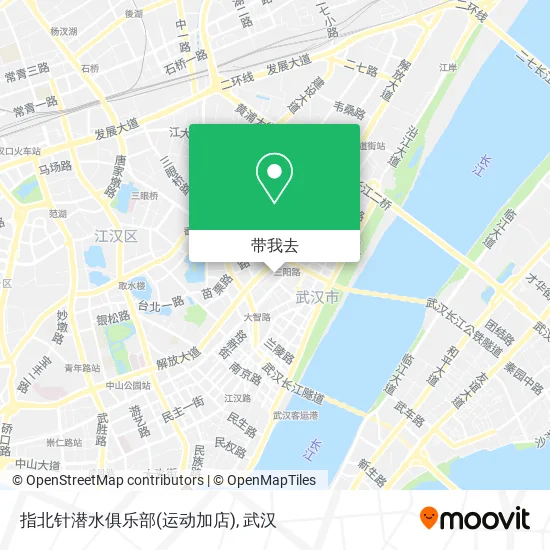 指北针潜水俱乐部(运动加店)地图