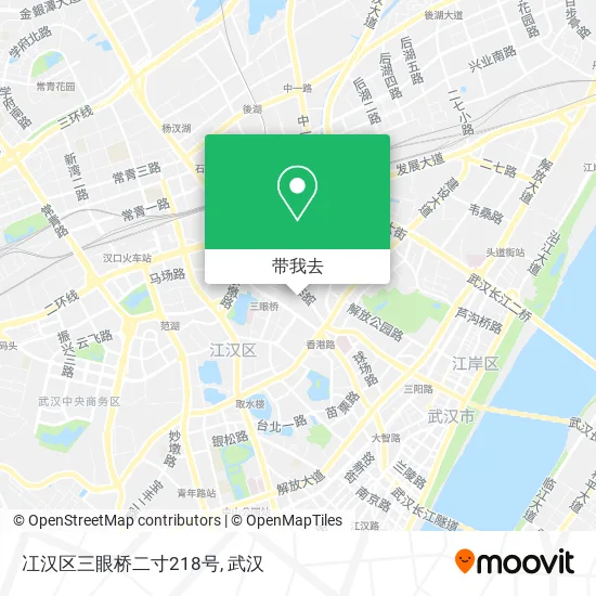 冮汉区三眼桥二寸218号地图