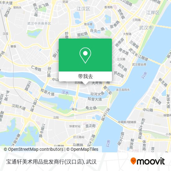 宝通轩美术用品批发商行(汉口店)地图