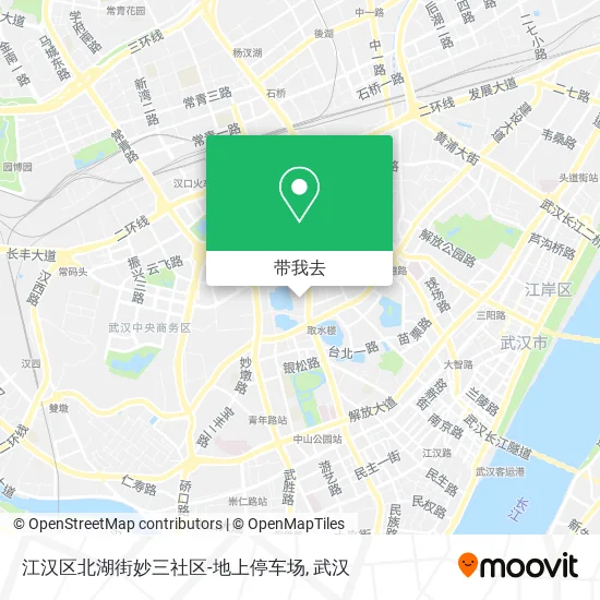 江汉区北湖街妙三社区-地上停车场地图
