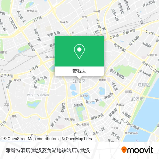 雅斯特酒店(武汉菱角湖地铁站店)地图