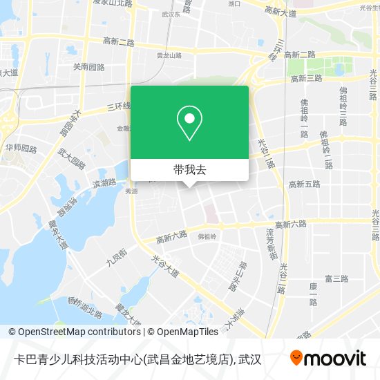 卡巴青少儿科技活动中心(武昌金地艺境店)地图