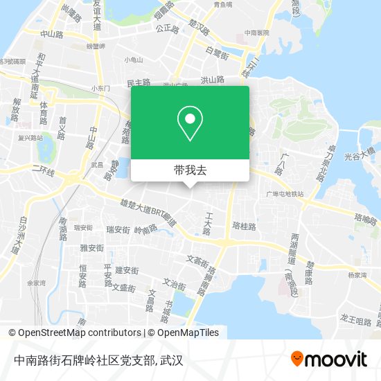 中南路街石牌岭社区党支部地图