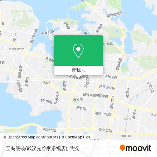 宝岛眼镜(武汉光谷家乐福店)地图