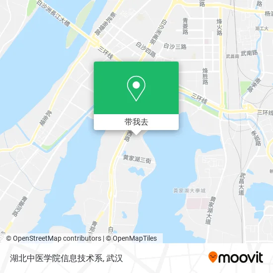 湖北中医学院信息技术系地图