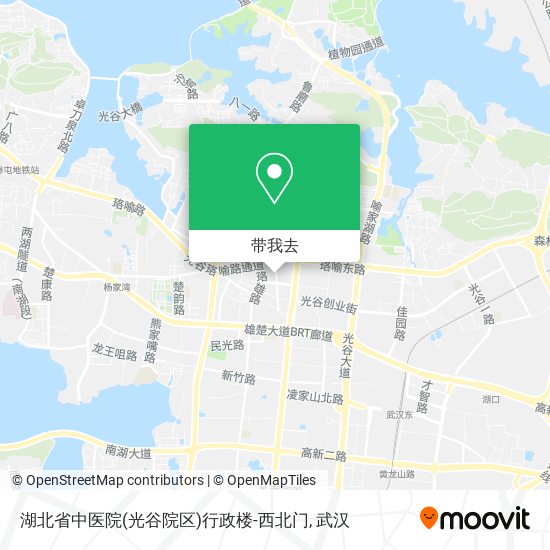 湖北省中医院(光谷院区)行政楼-西北门地图