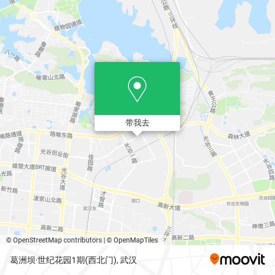 葛洲坝·世纪花园1期(西北门)地图