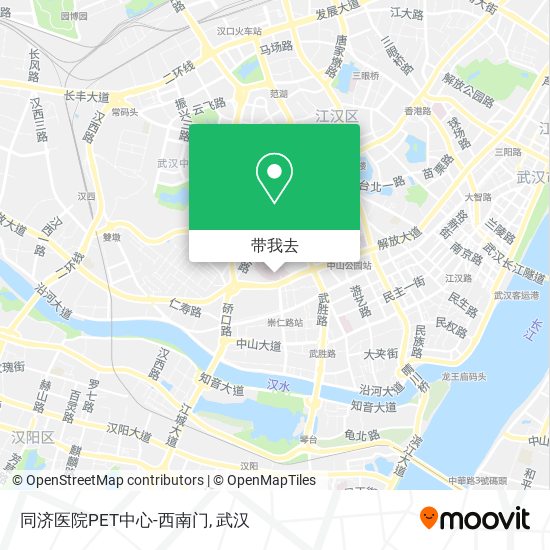 同济医院PET中心-西南门地图