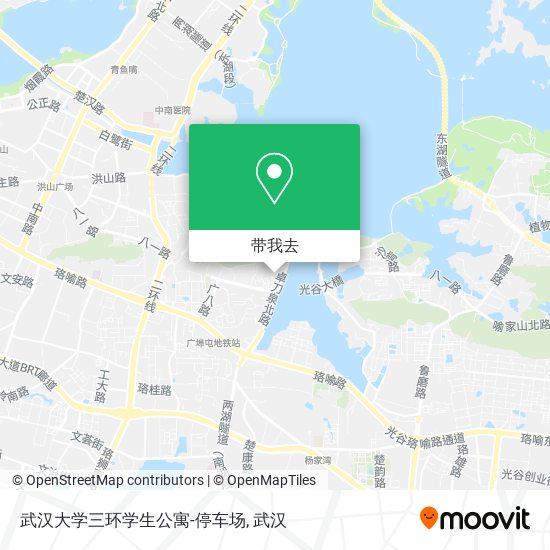 武汉大学三环学生公寓-停车场地图
