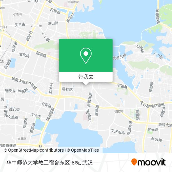 华中师范大学教工宿舍东区-8栋地图