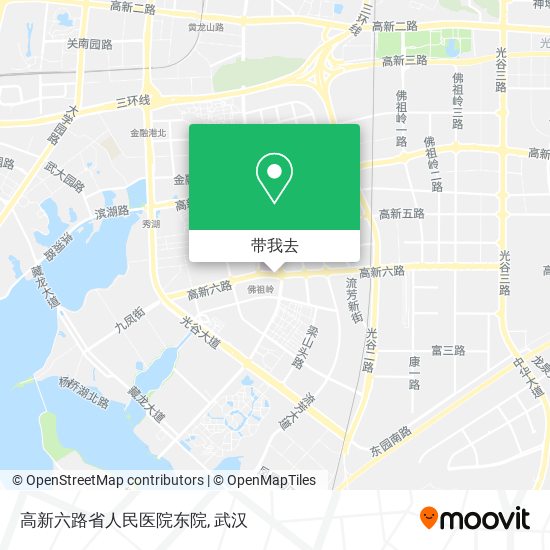 高新六路省人民医院东院地图