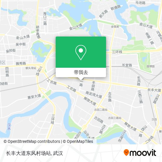 长丰大道东风村场站地图