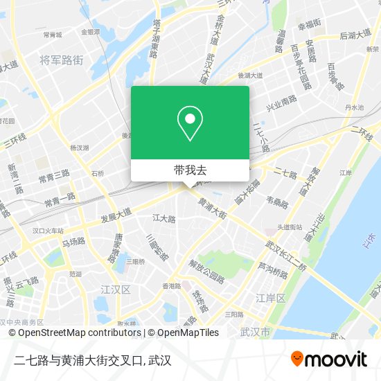二七路与黄浦大街交叉口地图