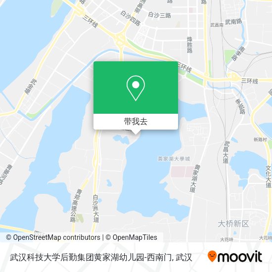武汉科技大学后勤集团黄家湖幼儿园-西南门地图
