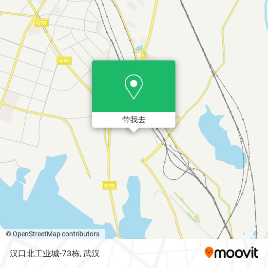 汉口北工业城-73栋地图