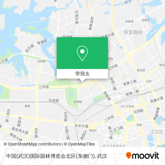 中国(武汉)国际园林博览会北区(东侧门)地图