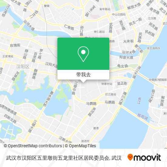 武汉市汉阳区五里墩街五龙里社区居民委员会地图