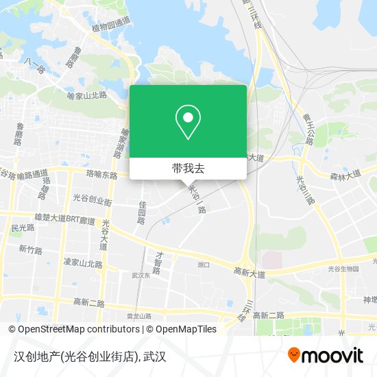 汉创地产(光谷创业街店)地图