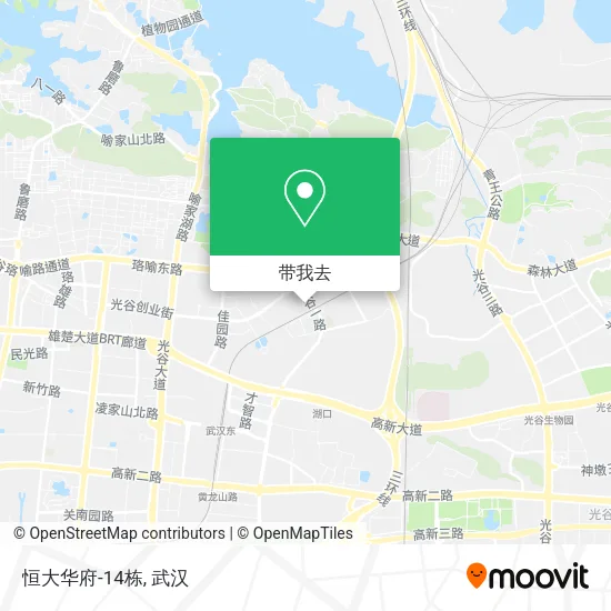 恒大华府-14栋地图