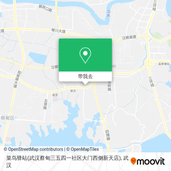 菜鸟驿站(武汉蔡甸三五四一社区大门西侧新天店)地图